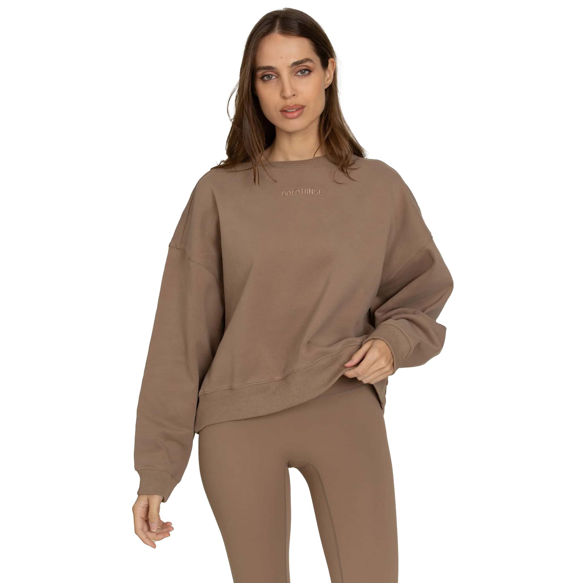 Gold Hinge Women's Oversized Crew Pullover
