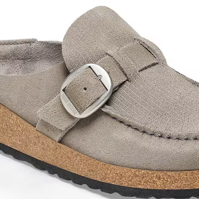 Birkenstock Women's Buckley Suede Mules - Stone Coin - 1025242