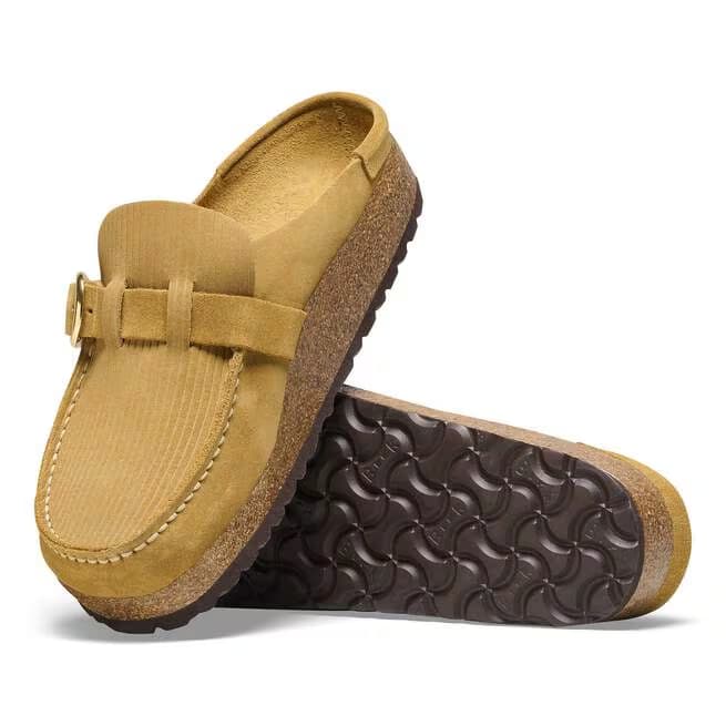 Birkenstock Women's Buckley Suede Mules - Cork Brown - 1026235