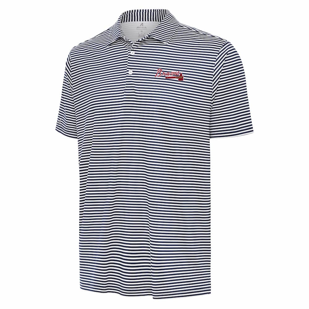 Antigua Men's Atlanta Braves Skills Polo
