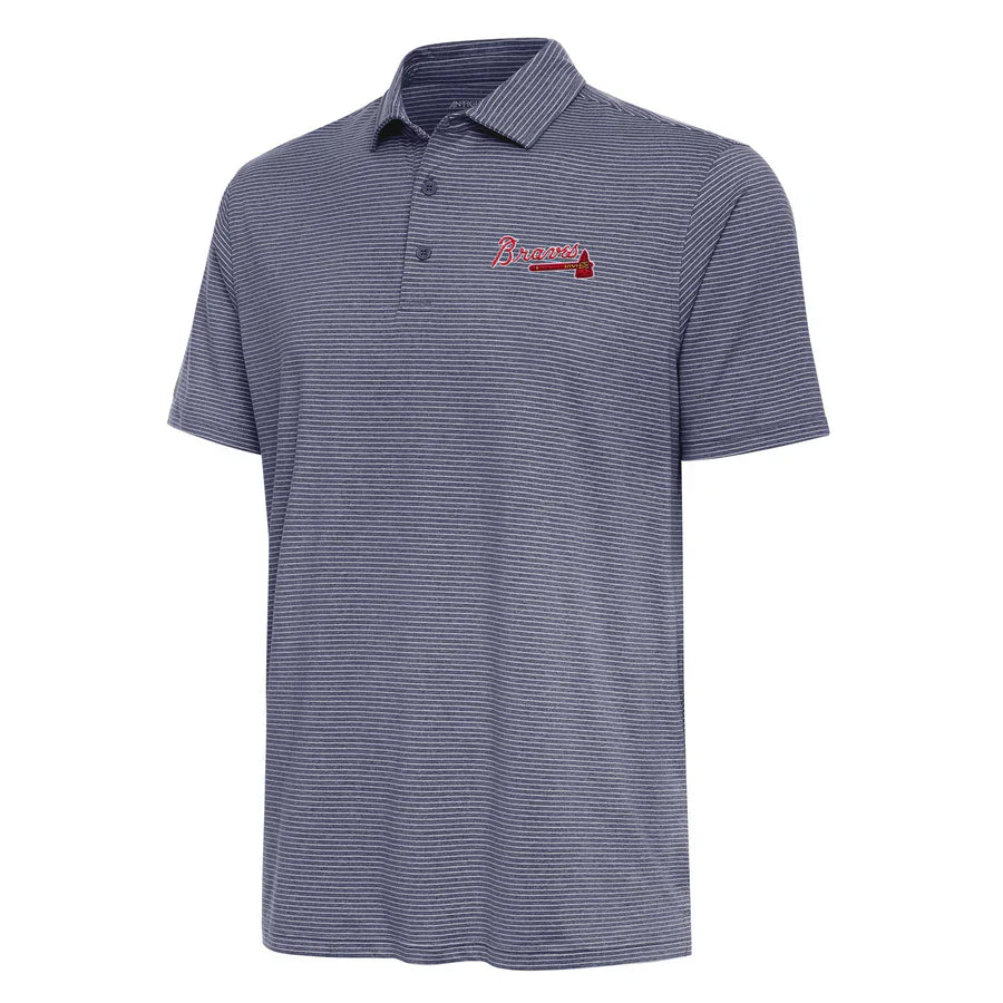 Antigua Men's Atlanta Braves Scheme Polo