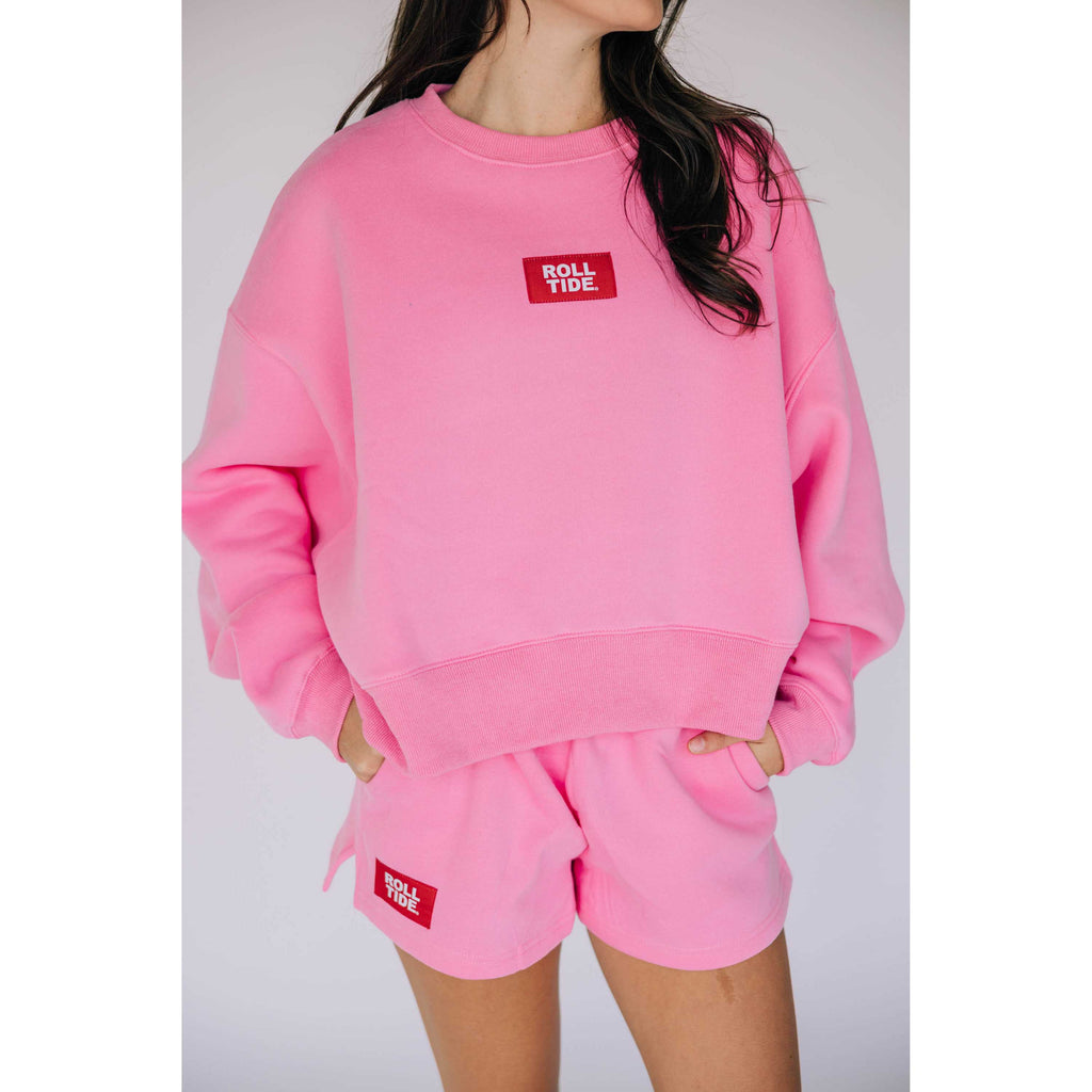 Scarlet & Gold Women's Becca Boxy Crewneck Sweatshirt - Alabama