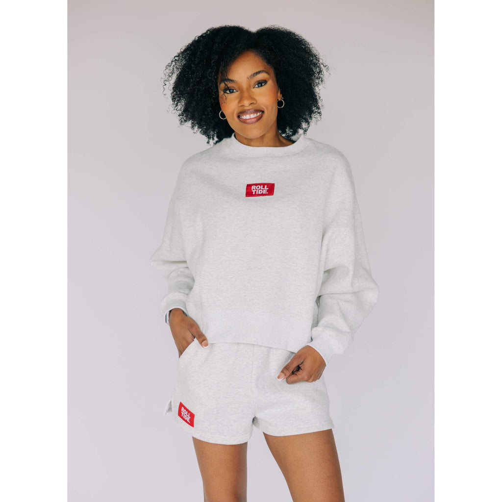 Scarlet & Gold Women's Becca Boxy Crewneck Sweatshirt - Alabama