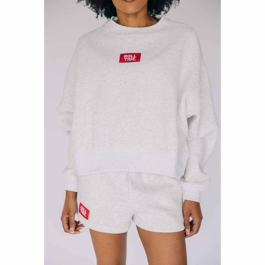 Scarlet & Gold Women's Becca Boxy Crewneck Sweatshirt - Alabama