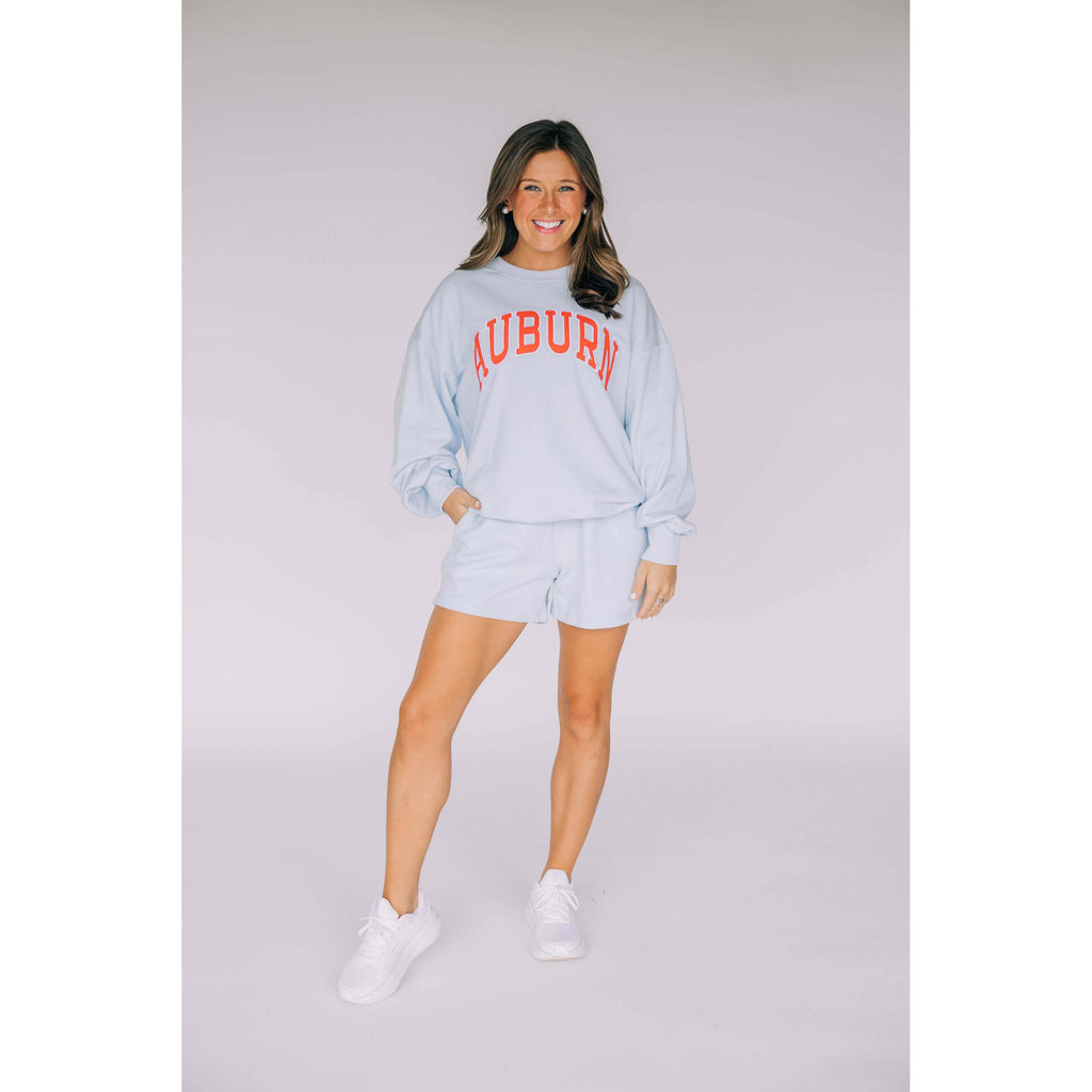 Scarlet & Gold The Mallory Crewneck Sweatshirt - Auburn