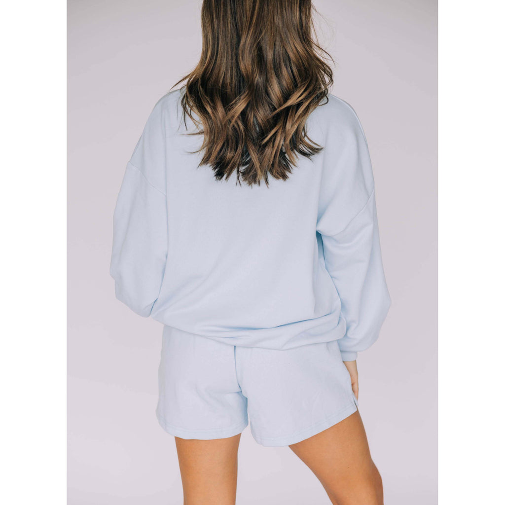 Scarlet & Gold The Mallory Crewneck Sweatshirt - Auburn