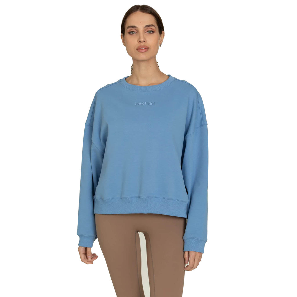 Gold Hinge Women's Oversized Crew Pullover