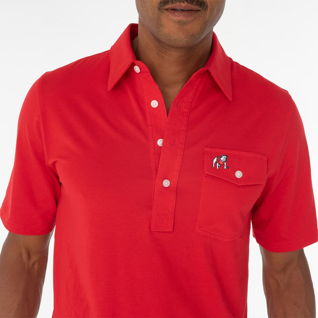 Criquet Men's UGA Performance Players Shirt - Bulldog Logo