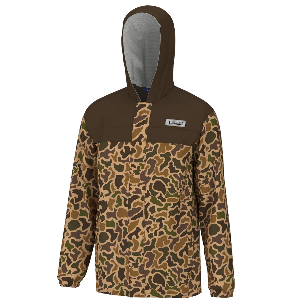 Local Boy Men's Two-Toned Rain Jacket