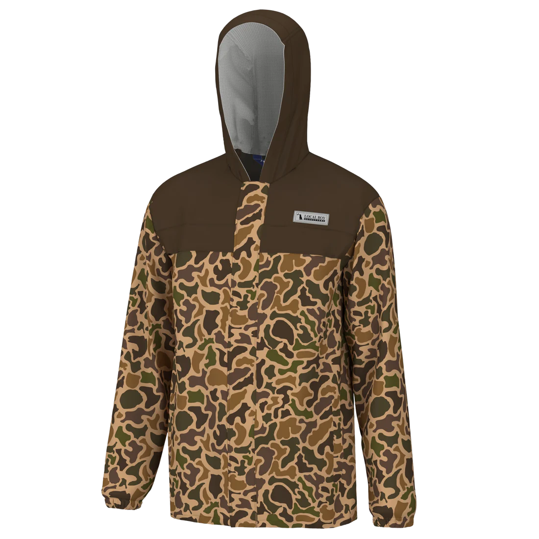 Local Boy Men's Two-Toned Rain Jacket