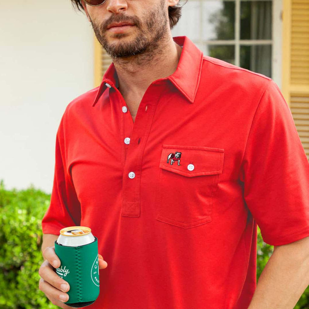 Criquet Men's UGA Performance Players Shirt - Bulldog Logo